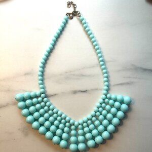 J. Crew Factory‎ Women's Having a Ball Aqua Bead Necklace